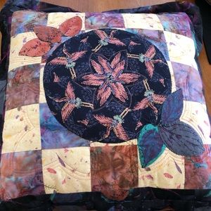 Handmade quilted pillow